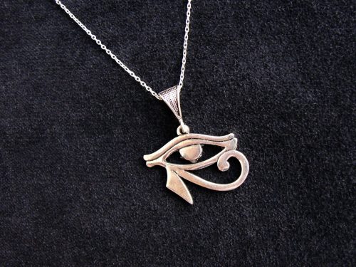 Pendant Eye of Horus Ra Egyptian Amulet Sterling Silver 925