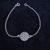 Celtic Shield Knot Bracelet Sterling Silver 925