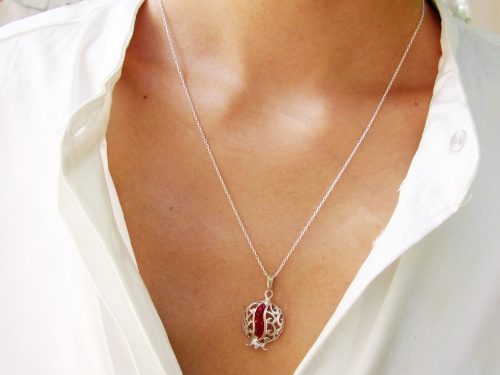 Necklace Pomegranate Sterling Silver 925