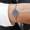 Celtic Shield Knot Bracelet Sterling Silver 925