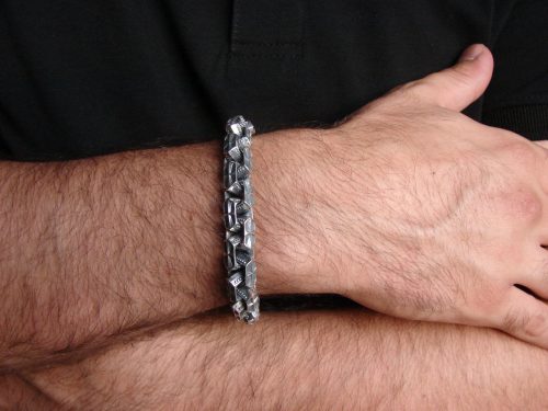 Men Heavy Bracelet Sterling Silver 925 Curb Chain