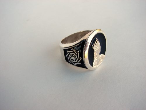 Ring for Men Tigran the Great King of Armenia, Sterling Silver 925