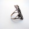 Wide Silver Ring Grapes Bunch
