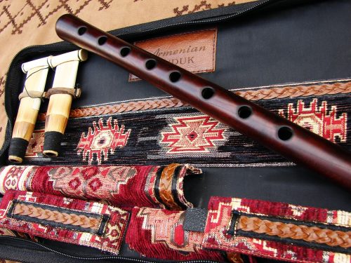 Armenian Concert Grade Duduk, Hard Ornament Case, Key A, B, C, D, F, G, H