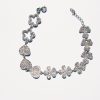 Bracelet Hearts & Flowers Sterling Silver 925 with Sparkling Zircons