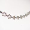 Bracelet Hearts & Flowers Sterling Silver 925 with Sparkling Zircons