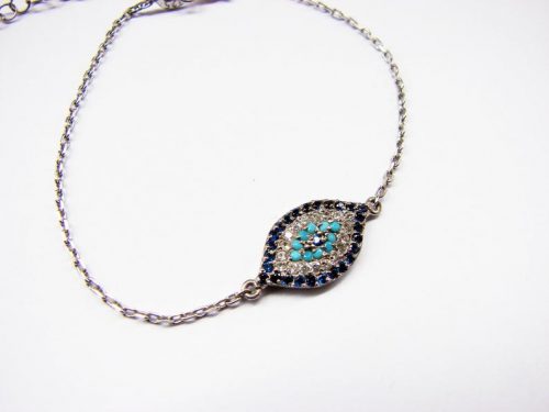 Lucky Evil Eye Bracelet Sterling Silver 925