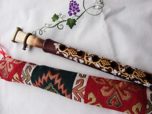 Armenian DUDUK Hand Painted, Apricot Wood