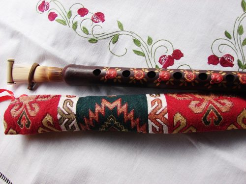 Armenian DUDUK Hand Painted, Apricot Wood