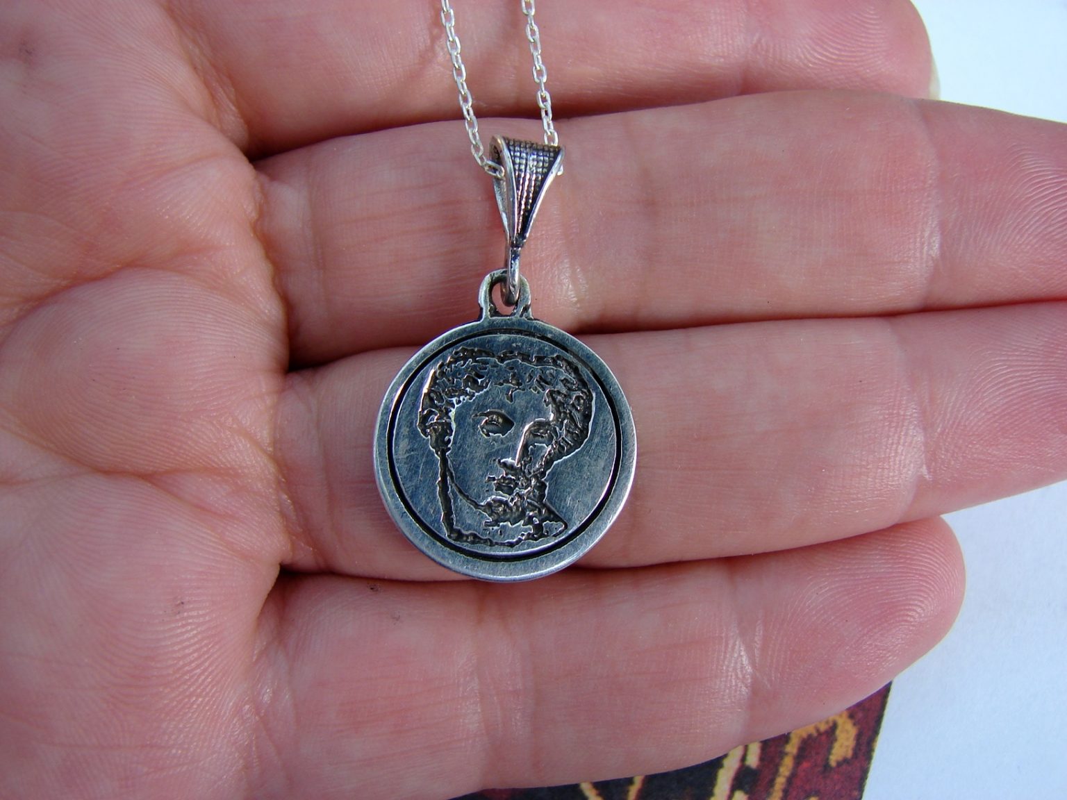 Armenian Goddess Anahit Pendant Sterling Silver 925