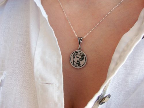Armenian Goddess Anahit Pendant Sterling Silver 925