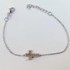 Cross Bracelet Sterling Silver 925 with Opal and Mother of Pearl