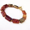 Bracelet Picasso Jasper Natural Gemstone, Handmade Jewelry, Gift for Her