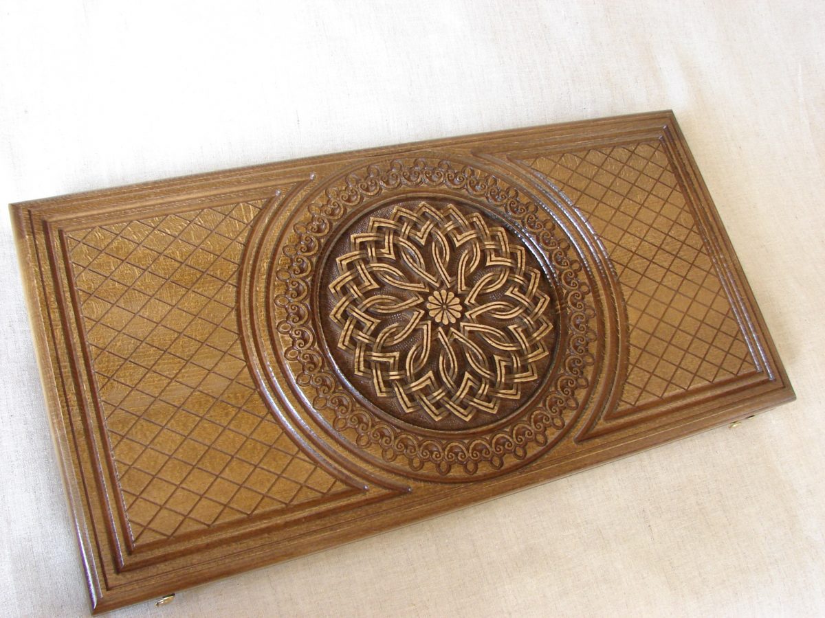 Backgammon Game Board, Wooden Handmade Armenian Nardi Nardy