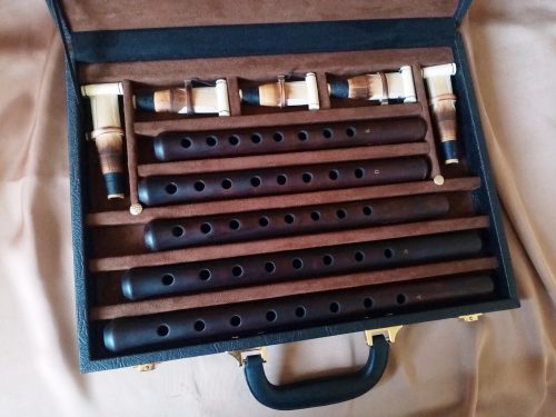 Set of 5 Armenian Duduk, Hard Case, Key A, B, C, D, E