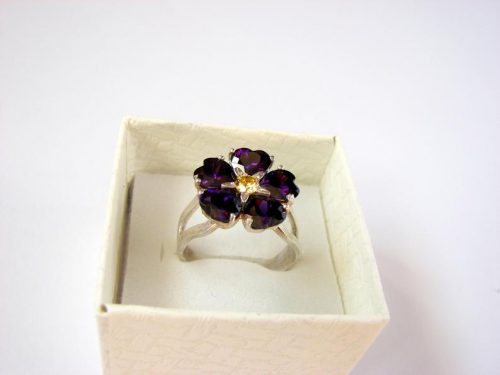 Forget me Not Flower Ring Sterling Silver 925