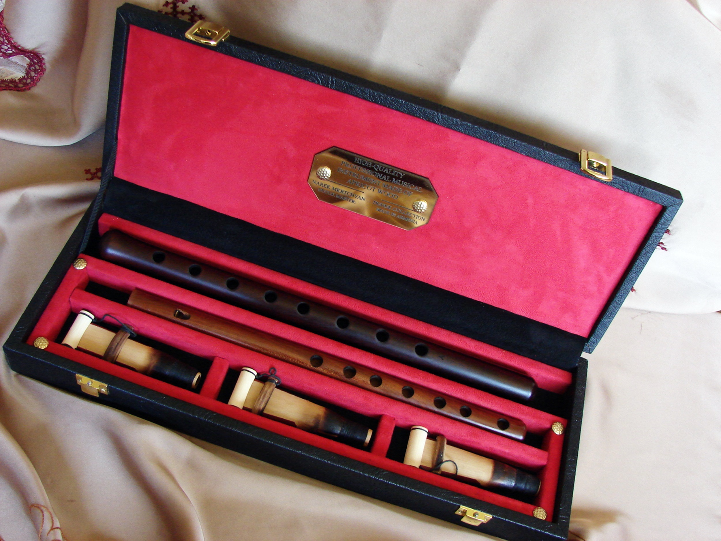 Professional Duduk and Flute in Wooden Hard Box all keys
