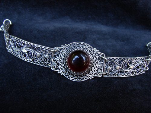 Ethnic Style Wide Bracelet Sterling Silver 925, Ethnic Style Bracelet, Filigree Jewelry.