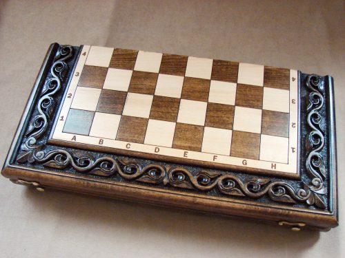 Large Wooden Chess Set Board