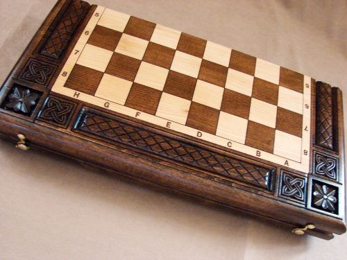 Chess Board Set made of Wood 3 in 1