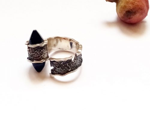 Blue Aventurine Ring, Sterling Silver 925, Healing Stone Gift, Star Stone Ring
