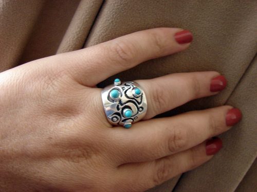 Turquoise Ring Sterling Silver 925