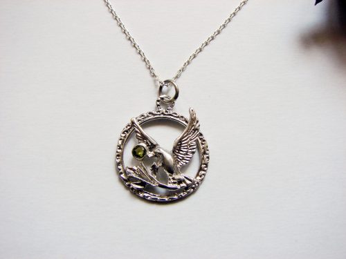 Holly Spirit Dove Necklace Sterling Silver 925