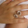 Original Ring with Knots, Sterling Silver 925, Unusual Ring, Promise Ring, Gift for Her, Open Ring, Armenian Handmade Jewelry