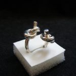 Original Ring with Knots, Sterling Silver 925, Unusual Ring, Promise Ring, Gift for Her, Open Ring, Armenian Handmade Jewelry