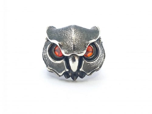 Owl Ring Sterling Silver 925, Ring for Women and Men, Unisex Punk Ring, Creative Owl Ring.