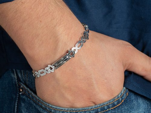 Bracelet For Men Antient Style Sterling Silver 925