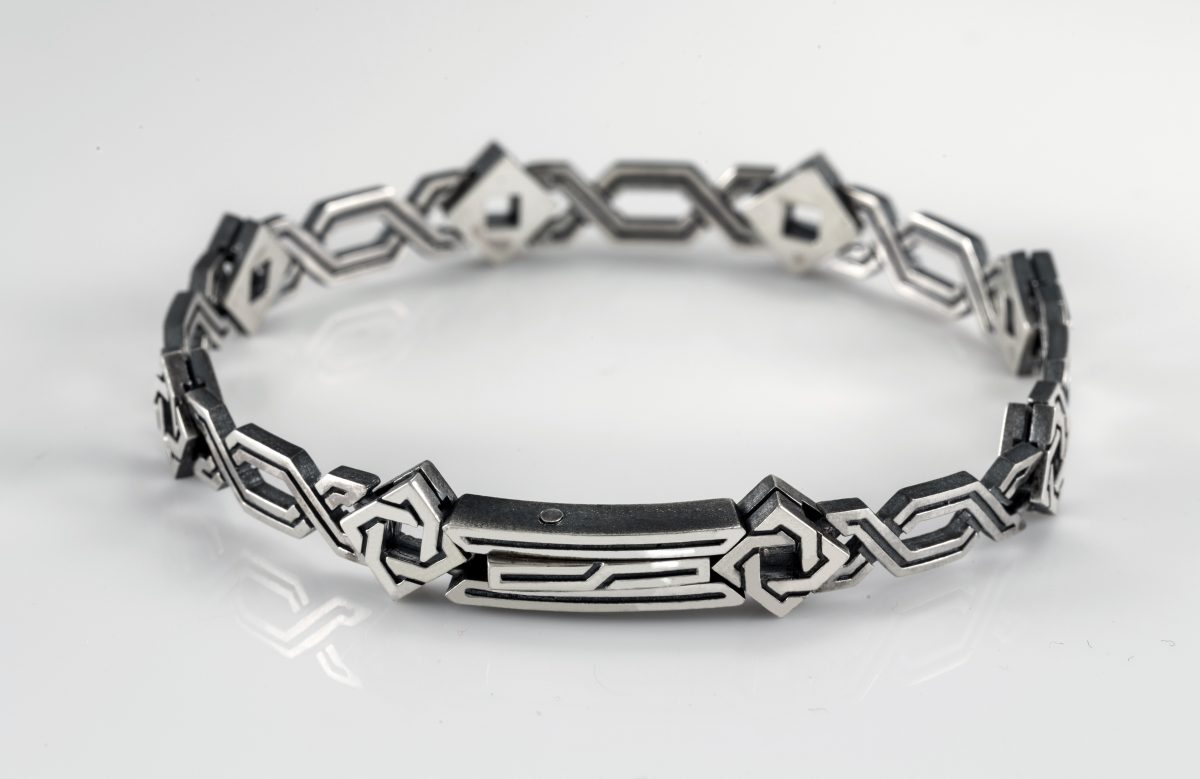 Bracelet For Men Antient Style Sterling Silver 925