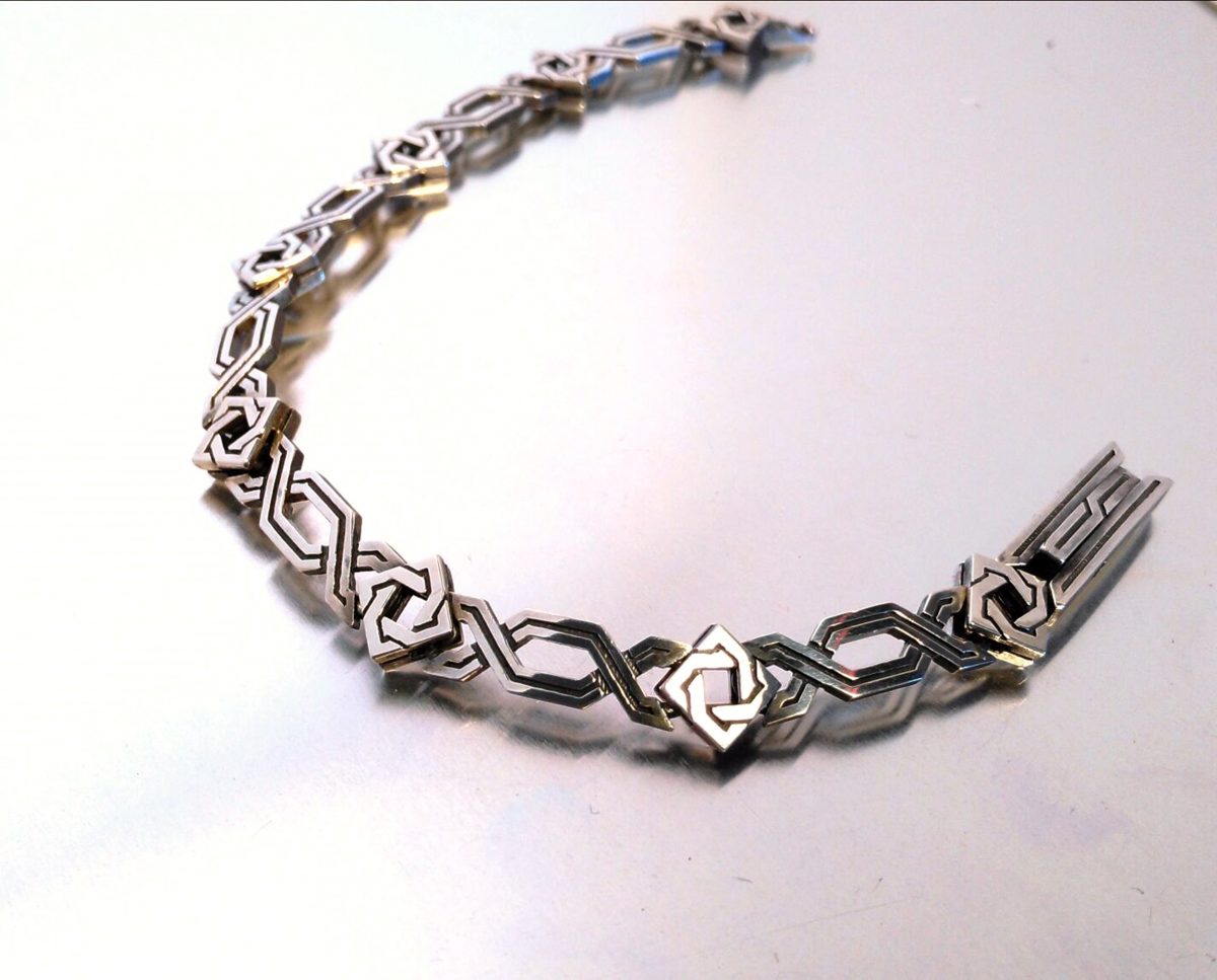 Bracelet For Men Antient Style Sterling Silver 925