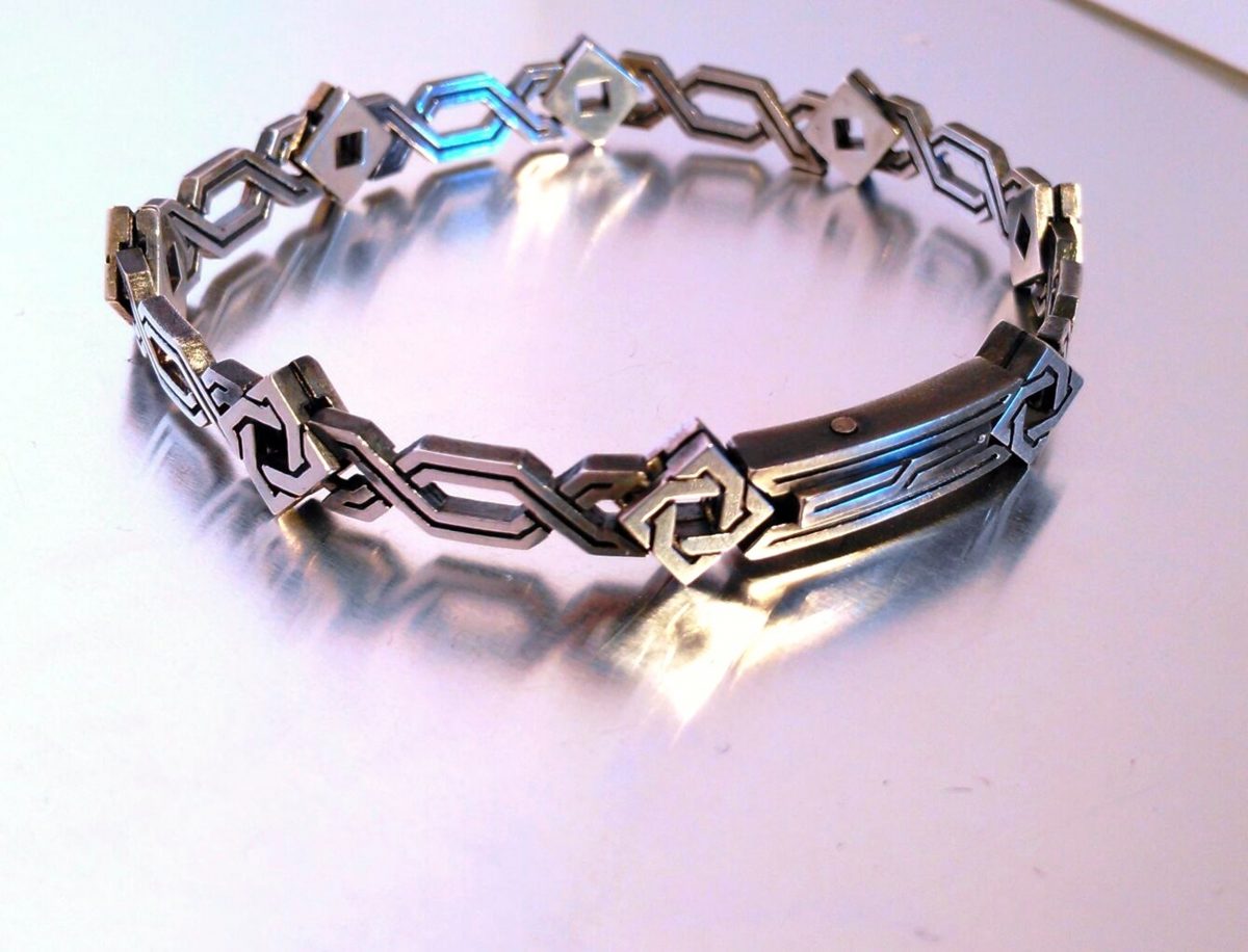 Bracelet For Men Antient Style Sterling Silver 925