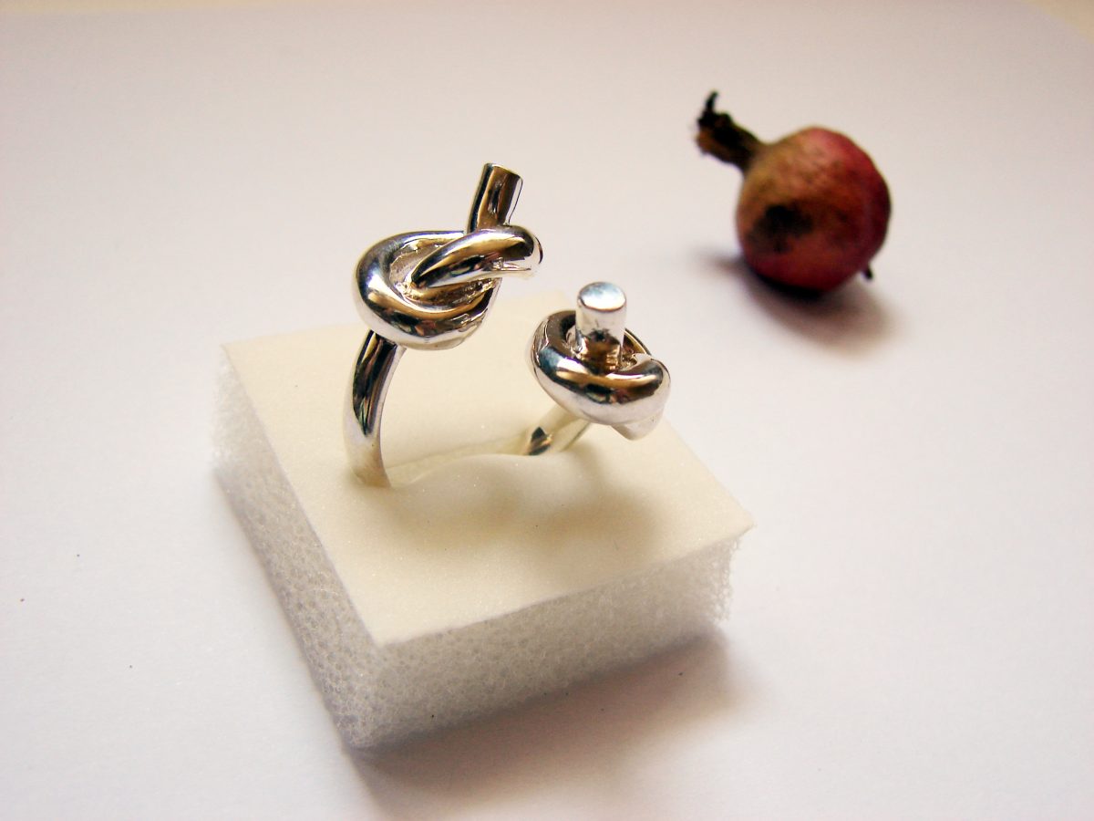 Original Ring with Knots, Sterling Silver 925, Unusual Ring, Promise Ring, Gift for Her, Open Ring, Armenian Handmade Jewelry