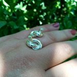 Original Ring with Knots, Sterling Silver 925, Unusual Ring, Promise Ring, Gift for Her, Open Ring, Armenian Handmade Jewelry