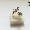 Original Ring with Knots, Sterling Silver 925, Unusual Ring, Promise Ring, Gift for Her, Open Ring, Armenian Handmade Jewelry