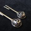 Long Openwork Earrings, Sterling Silver 925, Swirl Circles Design, Gift for Her, Dangle Party Earring
