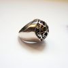 Large Openwork Ring, Sterling Silver 925, Swirl Design, Open work circles ring