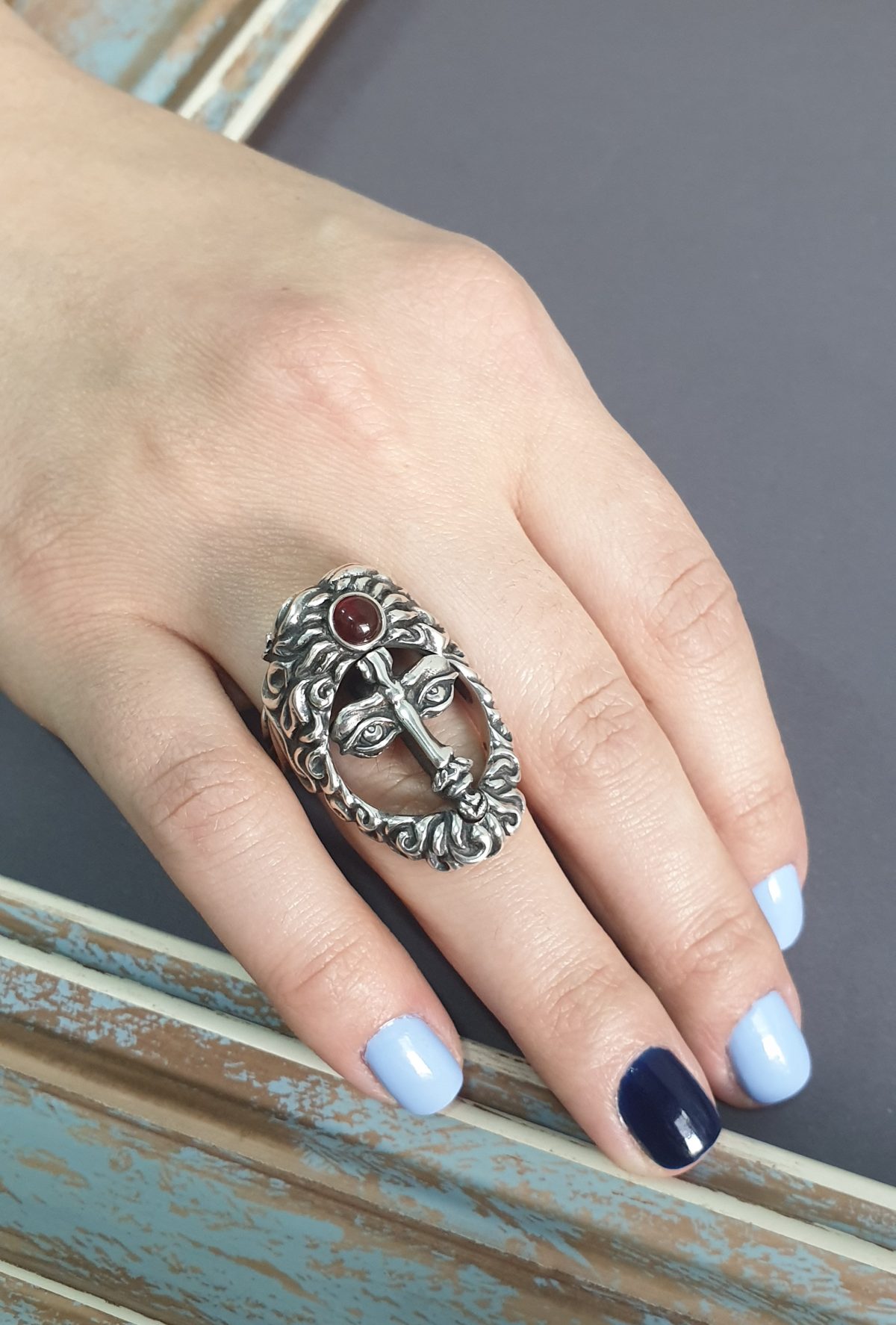 Ring Transformer Two Faces Sterling Silver 925