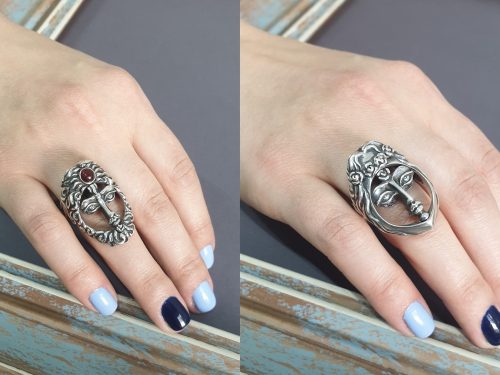 Ring Transformer Two Faces Sterling Silver 925