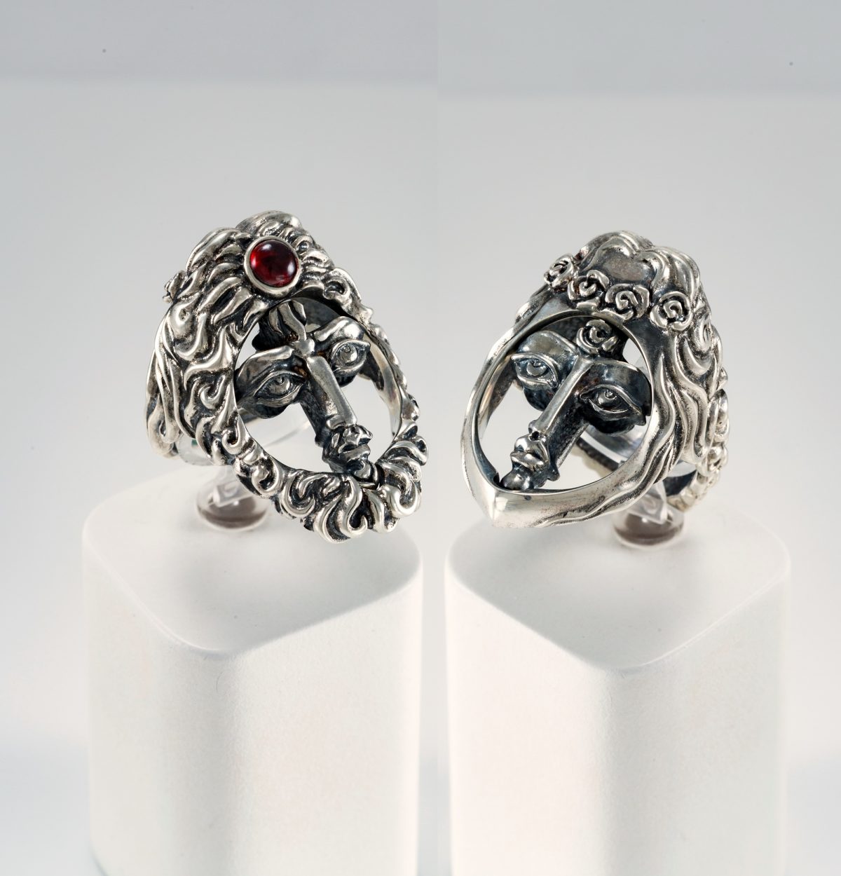 Ring Transformer Two Faces Sterling Silver 925