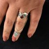 Chain Linked Rings Ararat, Silver Adjustable multi-finger rings, Armenian Symbol, Gift for Her, Armenian Handmade Jewelry