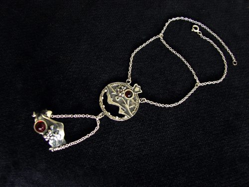 Chain Link Bracelet and Ring Ararat Pomegranate Slave Bracelet