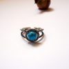 Turquoise Midi Ring Sterling Silver 925