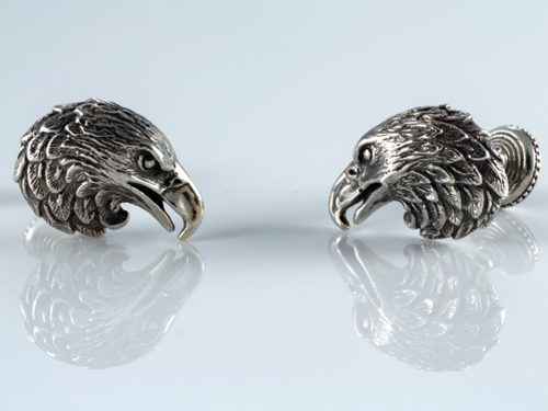 Sterling Silver Man's Cufflinks Eagles , Boyfriend, Husband Gift, Groomsmen Gift, Wedding Gift for Him