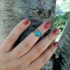 Turquoise Midi Ring Sterling Silver 925