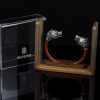 Мen's Cuff Bracelet Bear, Sterling Silver 925 and Leather