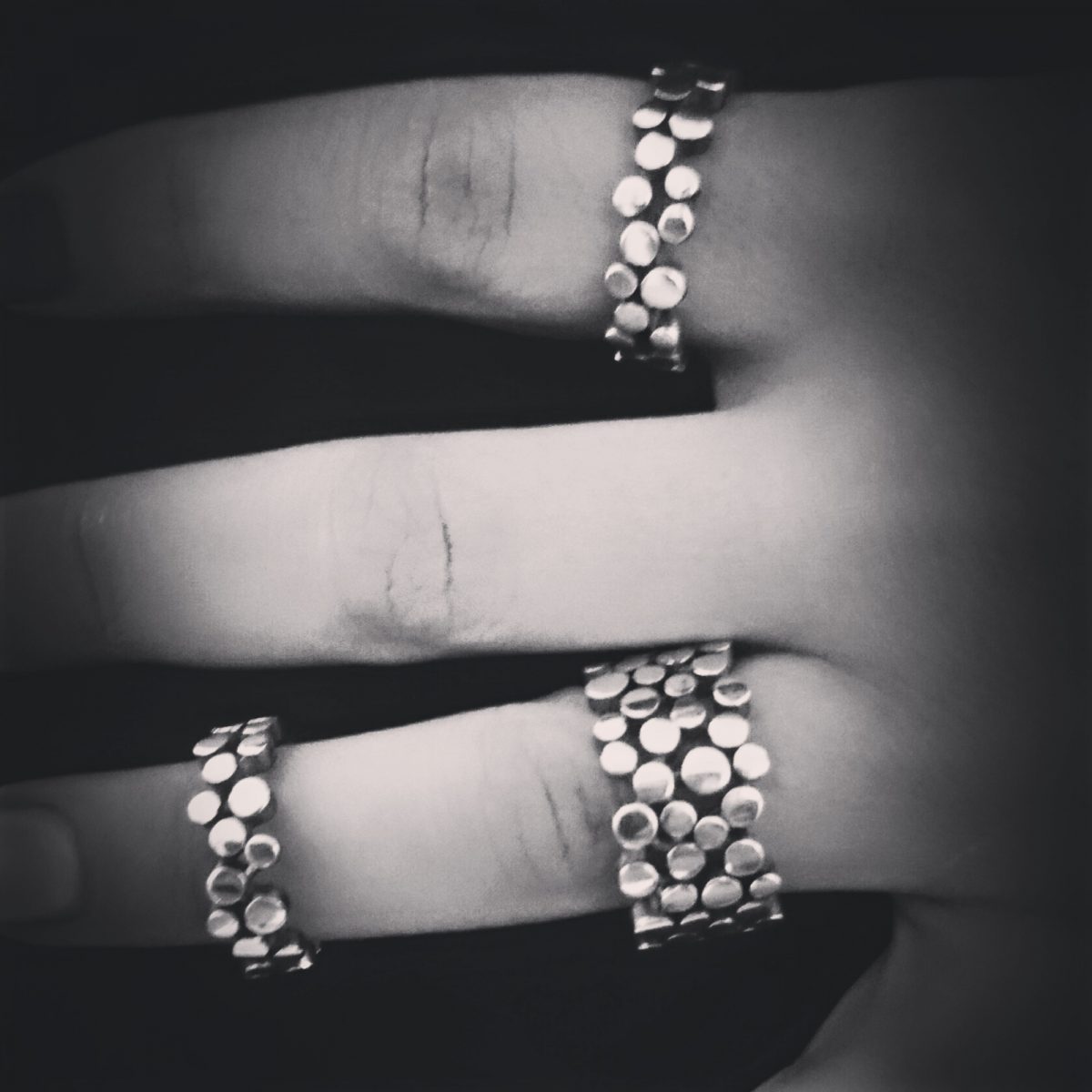Silver Ring with Dots, Minimalist Ring, Band Ring, Armenian Handmade Jewelry, Gift for Her