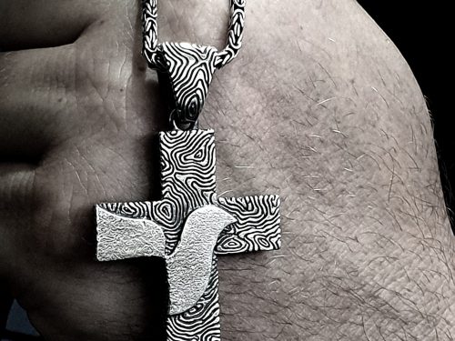 Large Armenian Cross with Dove, Sterling Silver 925 Double-Sided Cross Pendant, Religious Gift